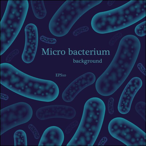 micro bacterium text background vector image