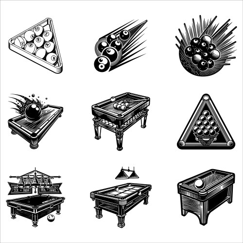 Billiards Royalty Free Vector Image - VectorStock