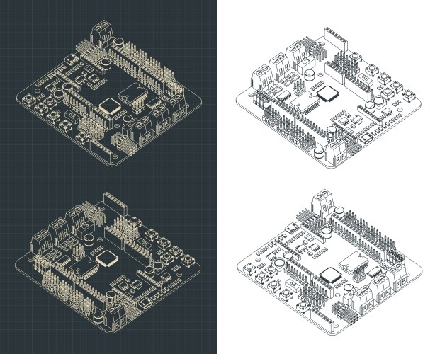 Arduino RoMeo V2 Robotics Controller vector image