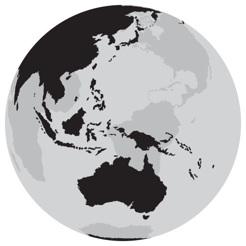 Earth australia vector image