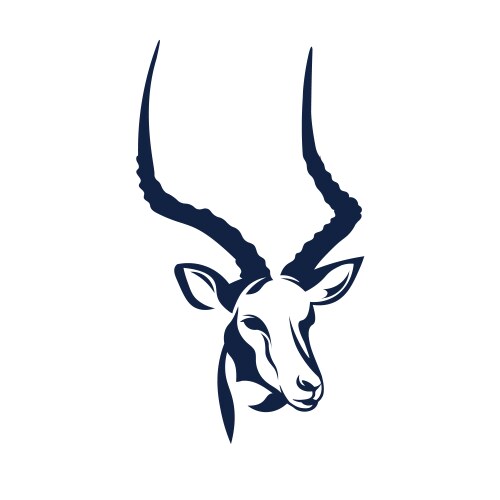 Antelope logo desain vector image