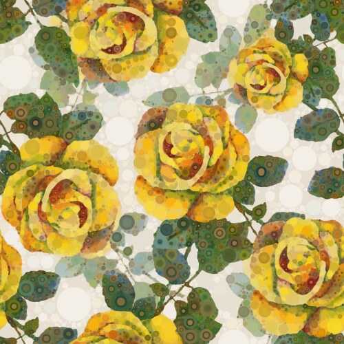 Abstract heart of roses Royalty Free Vector Image
