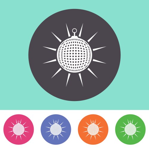 disco ball icon vector