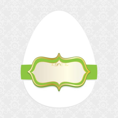 Happy easter message ribbon Royalty Free Vector Image