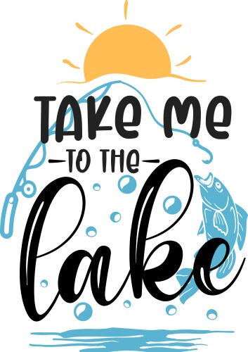 Mountain lake outdoor Royalty Free Vector Image