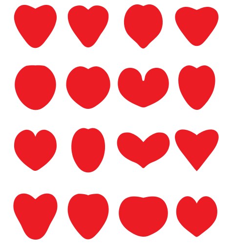 Red heart Vector Image