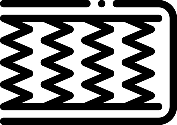 Metal Spring Mattress Icon Vector Image