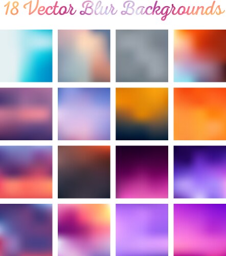 Abstract blurred color background Royalty Free Vector Image