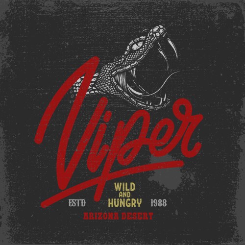 Viper Vs Python Head Snake head cobra python viper in vintage Vector Image