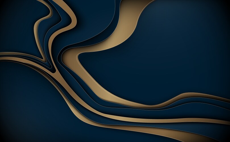 Abstract 3d wavy pattern luxury background Vector Image