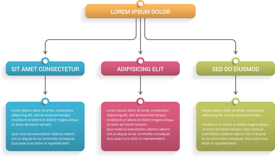 Flow chart vector image