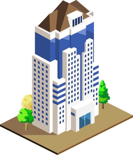 Cartoon building Royalty Free Vector Image - VectorStock