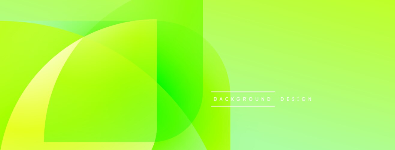 Abstract green gradients overlap creating dynamic vector image