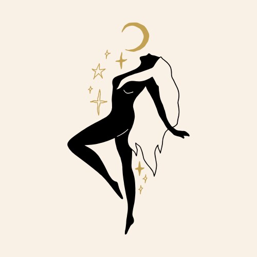 divine celestial goddess clipart vector image vector image