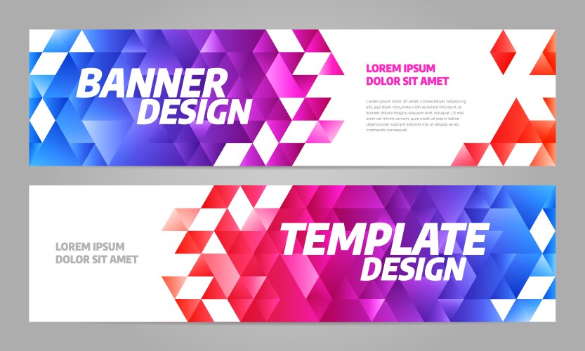 Layout banner template design for sport event 2019 vector image