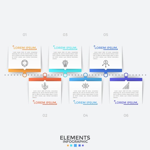 Modern infographic template vector image