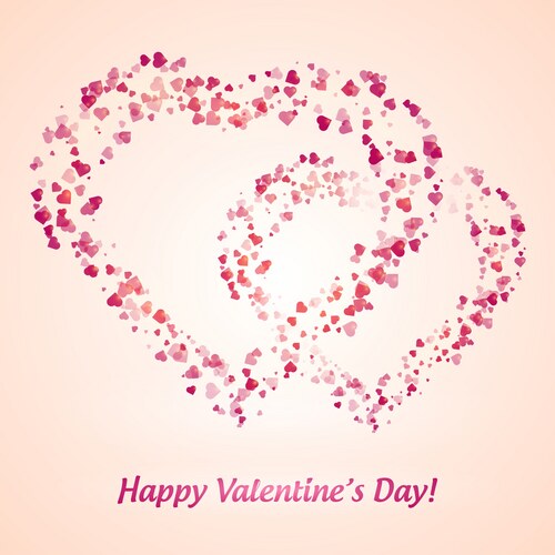 Glowing Heart Abstract Background – Free Vector | VectorStock