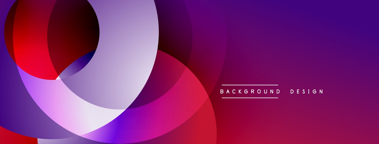 Abstract overlapping circles create dynamic vector image