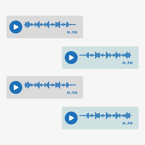 Modern sms or voice message icons bubble speech Vector Image