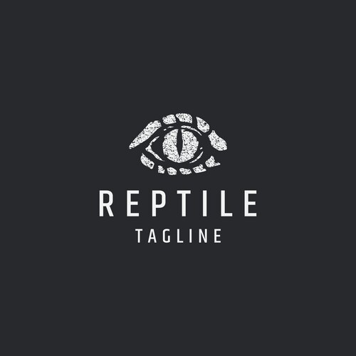 Reptile eye logo icon design template flat Vector Image