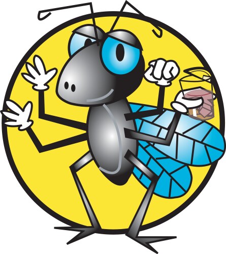 Cartoon fly Royalty Free Vector Image - VectorStock