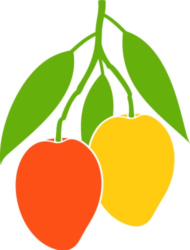 Mango still life Royalty Free Vector Image - VectorStock