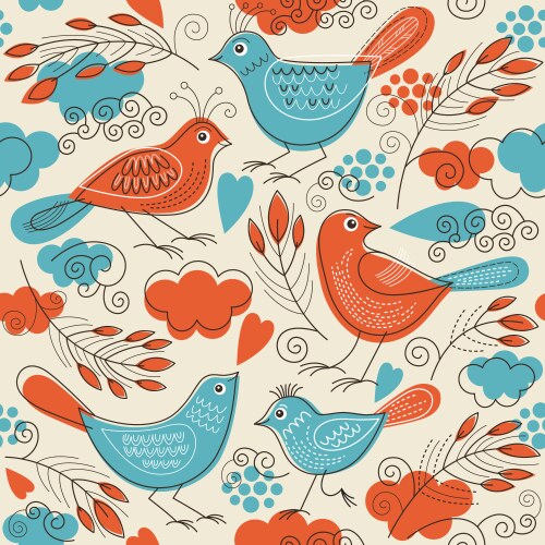 Seamless floral pattern Royalty Free Vector Image