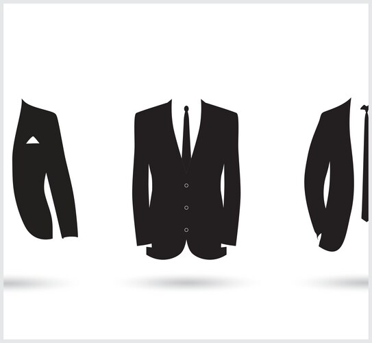 Black Suit Icon Royalty Free Vector Image - VectorStock