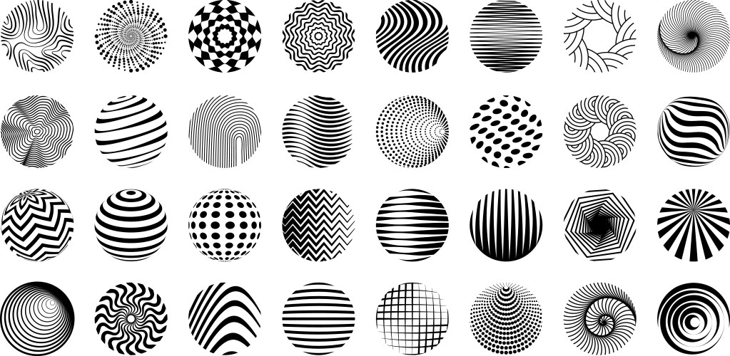 Circle arrows round forms and shapes infographic Vector Image