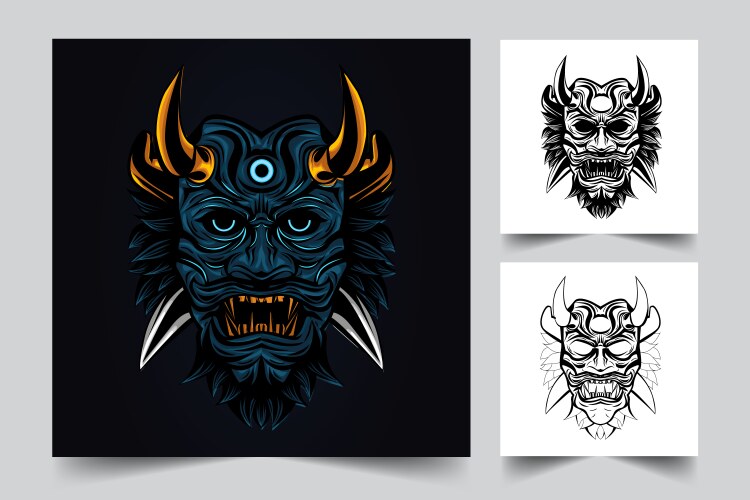 Satanic Knife Artwork Vector Image