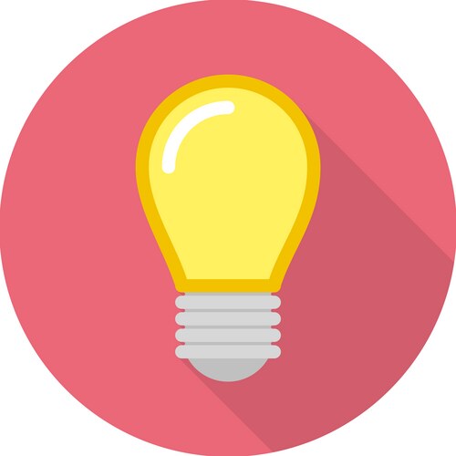 Flat modern design with shadow icons lightbulb – Free Vector | VectorStock