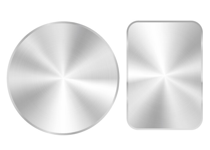 Metal button icon Royalty Free Vector Image - VectorStock