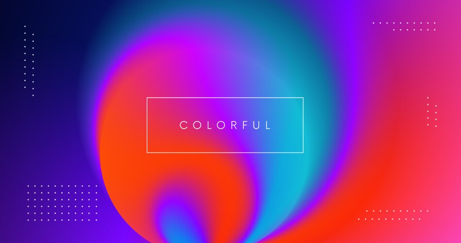 Gradient background with an abstract shape Vector Image