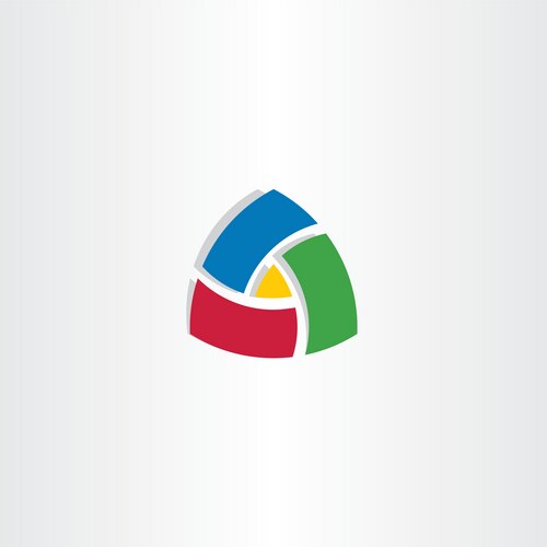 Abstract geometric company logo triangle arrow – Royalty-Free Vector ...
