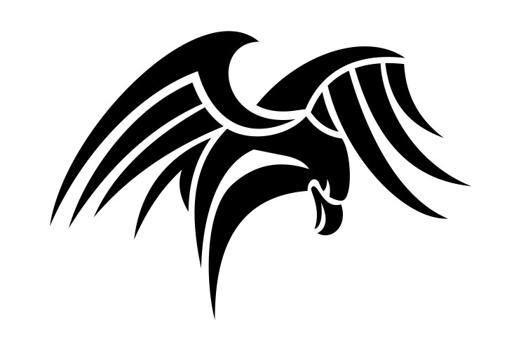 Eyes tribal tattoo design Royalty Free Vector Image