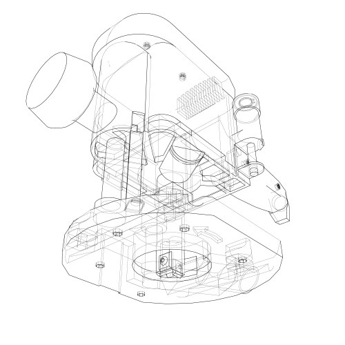 outline milling machine vector image