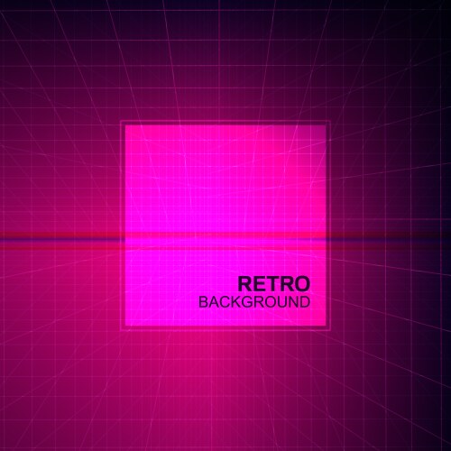 Synthwave glitch neon background retro future Vector Image