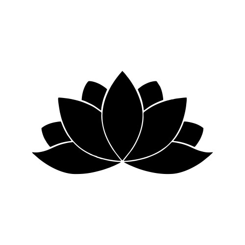 lotus luxury logo template vector image