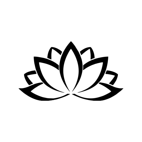 Lotus luxury logo template vector image