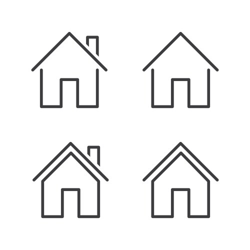 property line icon editable stroke vector image