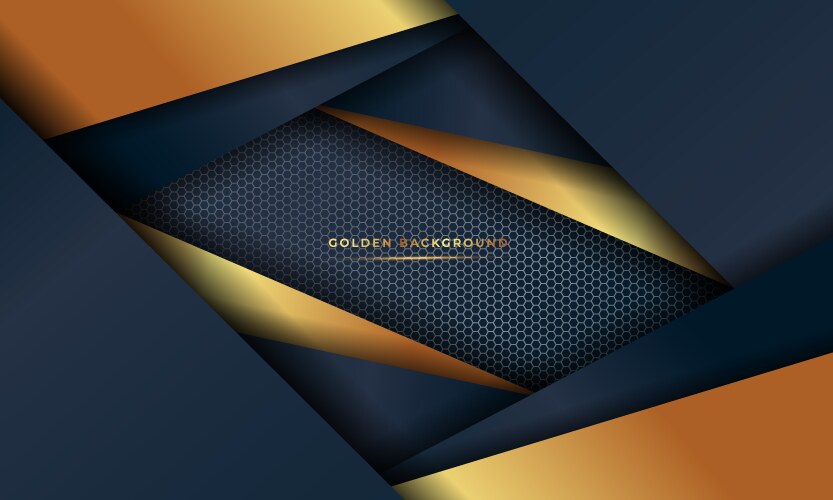 Luxurious Purple And Golden Element Background Vector Image