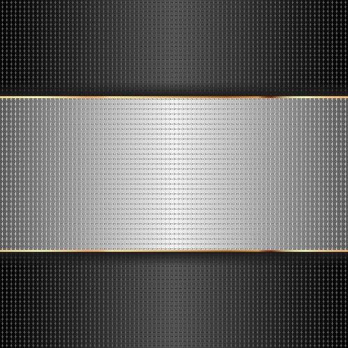 Black and silver metallic textured background Vector Image