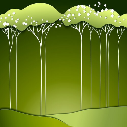 Abstract Paper Tree Royalty Free Vector Image - VectorStock