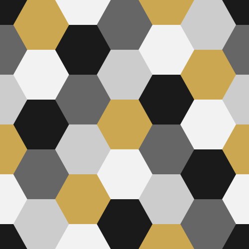 Geometric hexagon pattern - seamless luxury Vector Image