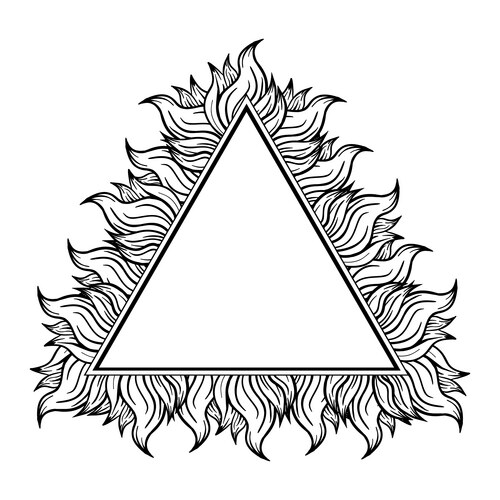 Black and White Flame Pattern Vector Images (over 2,700)