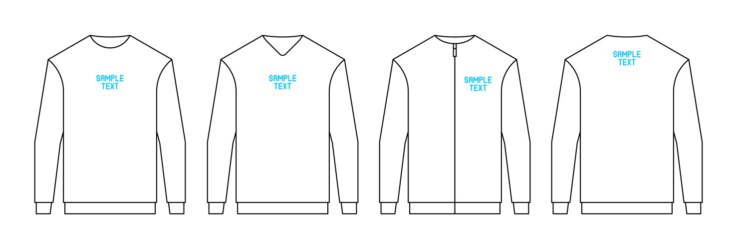 Blank white mens t-shirt Royalty Free Vector Image