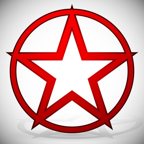 Pentagram Symbol Vector Image