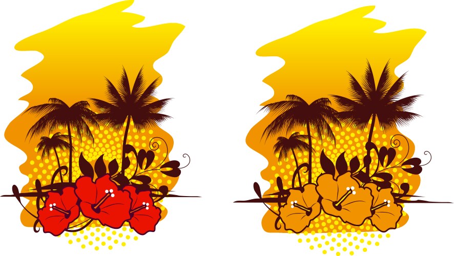 Tropical abstract background Royalty Free Vector Image