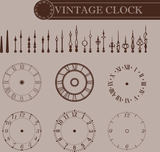 Clock 10 Royalty Free Vector Image - VectorStock