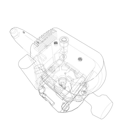 Outline milling machine vector image